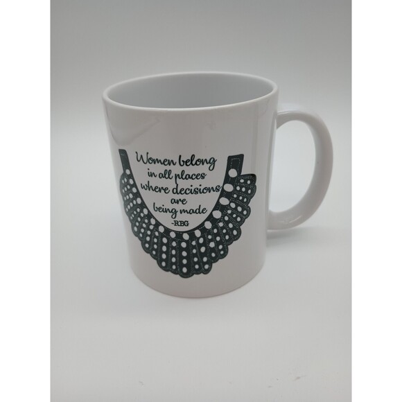 RBG Mug Lace Collar Women Belong Quote - Picture 1 of 7